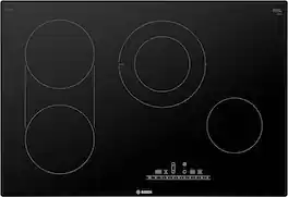 Bosch - 800 Series 30" Built-In Electric Cooktop with 4 elements - Black