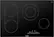 Front. Bosch - 800 Series 30" Built-In Electric Cooktop with 4 elements - Black.
