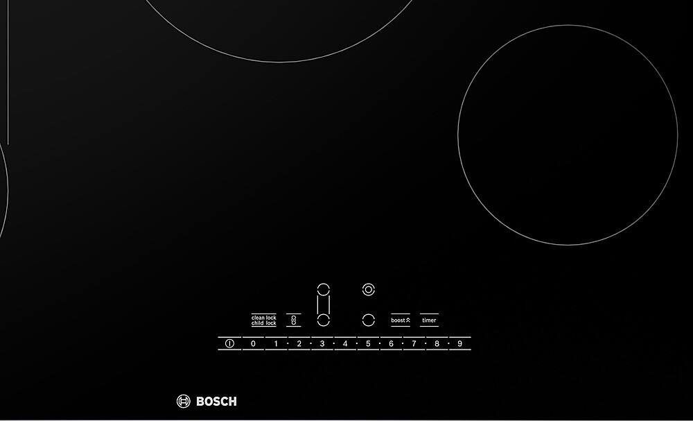 Alt View 11. Bosch - 800 Series 30" Built-In Electric Cooktop with 4 elements - Black.