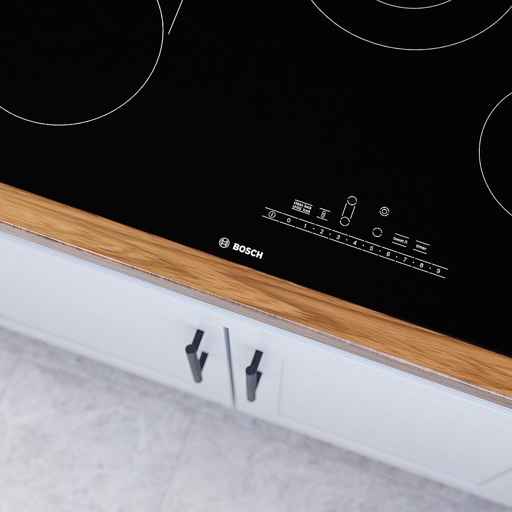 Alt View 14. Bosch - 800 Series 30" Built-In Electric Cooktop with 4 elements - Black.