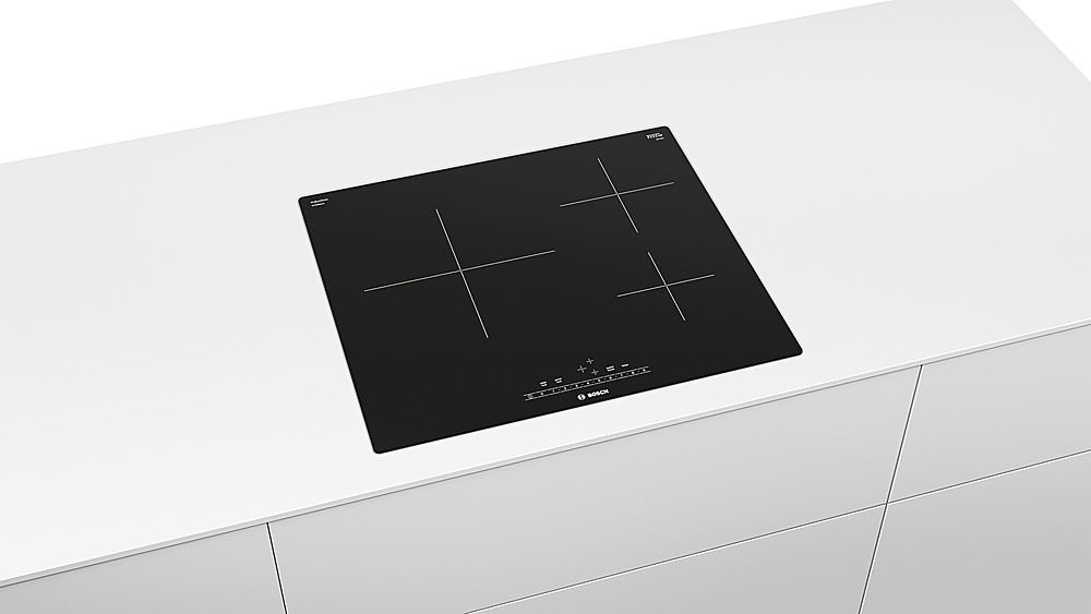 Angle View: JennAir - 30" Lustre Trim Built-In Electric Cooktop with Tap Touch Controls