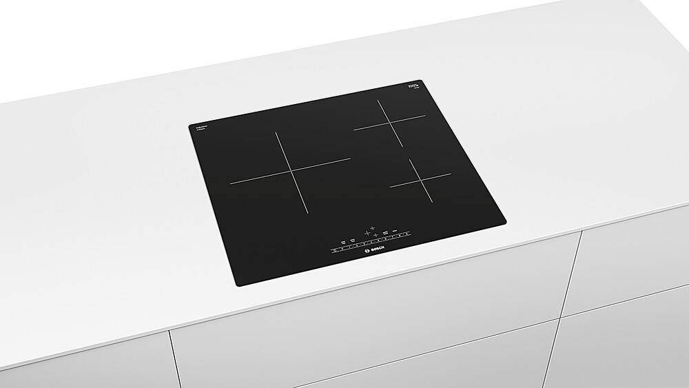 Alt View 16. Bosch - 500 Series 24" Built-In Electric Induction Cooktop with 3 elements - Black.