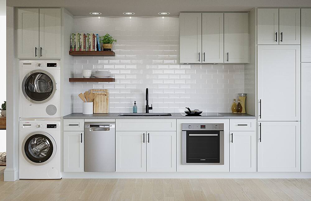 Alt View 19. Bosch - 500 Series 24" Built-In Electric Induction Cooktop with 3 elements - Black.