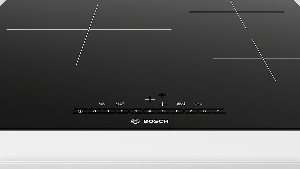 Alt View 14. Bosch - 500 Series 24" Built-In Electric Induction Cooktop with 3 elements - Black.