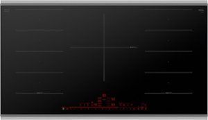 Bosch - Benchmark Series 36" Built-In Electric Induction Cooktop with 5 elements and Wifi - Black - Front_Zoom