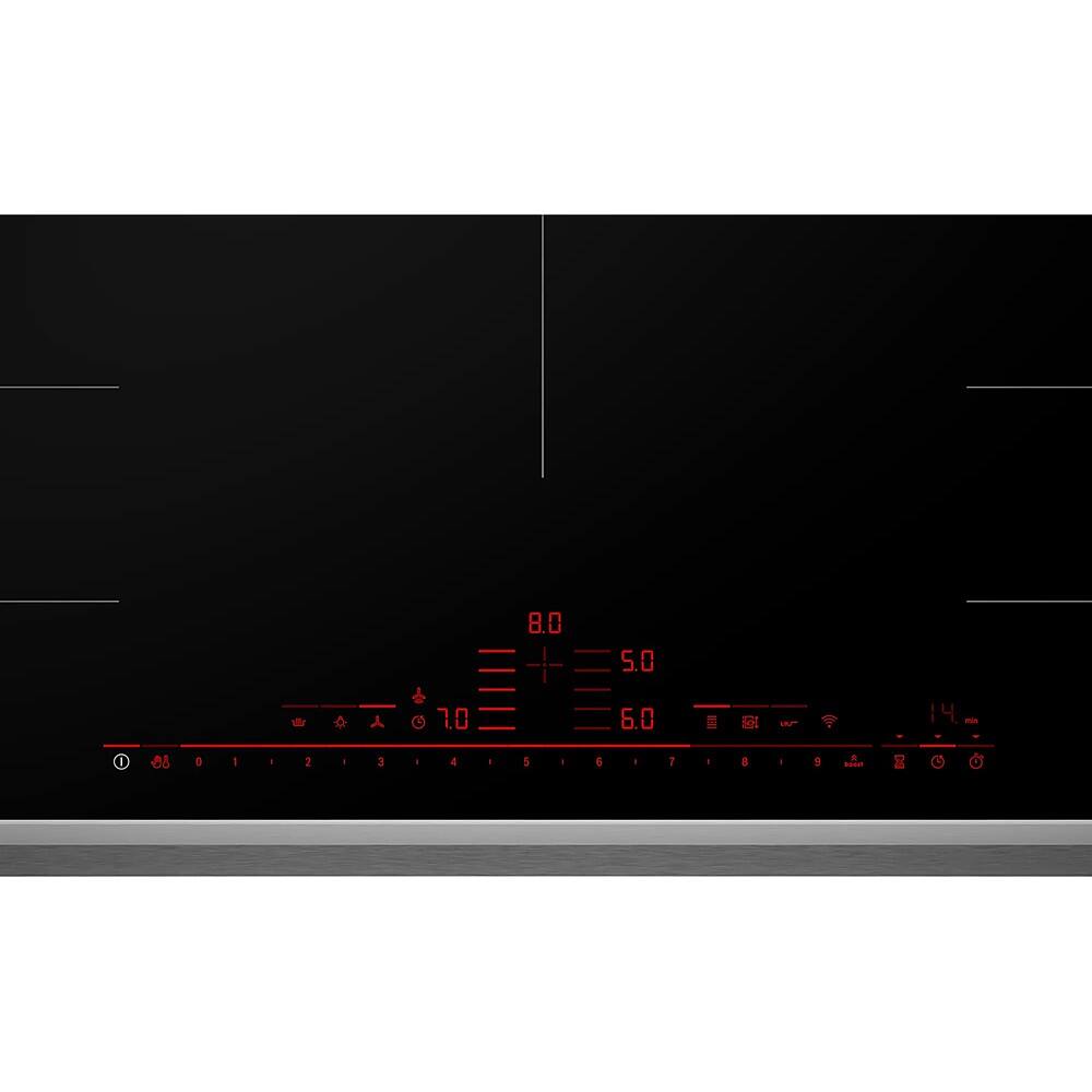 Alt View 14. Bosch - Benchmark Series 36" Built-In Electric Induction Cooktop with 5 elements and Wifi - Black.