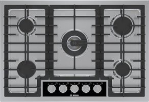 Bosch - Benchmark Series 30" Built-In Gas Cooktop with 5 burners - Stainless Steel - Front_Zoom