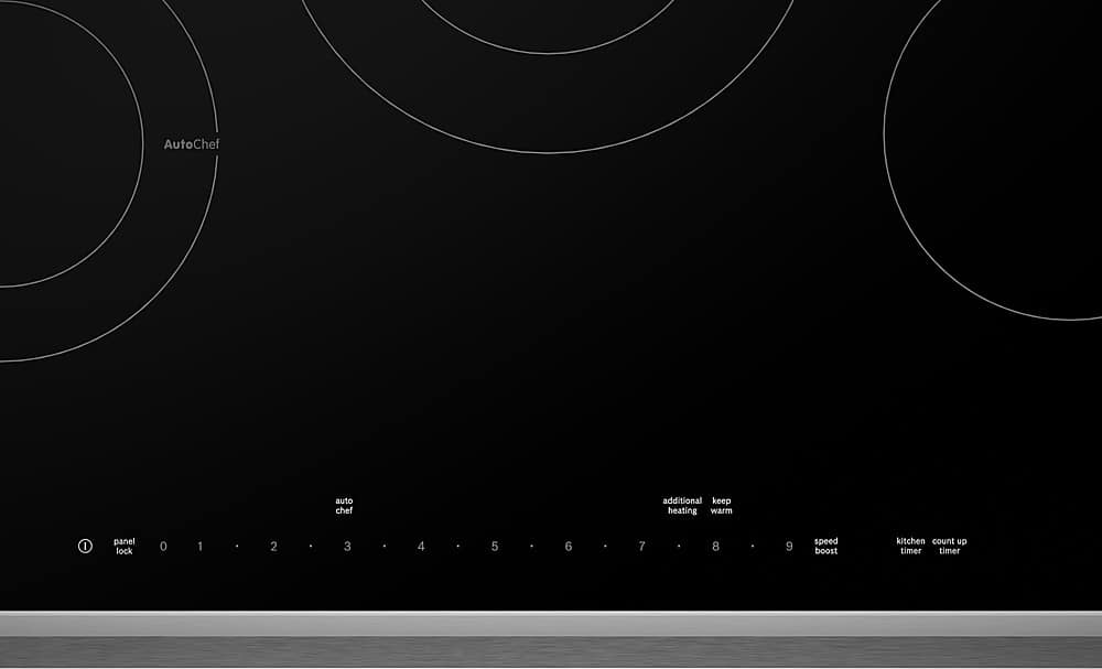 Alt View 13. Bosch - Benchmark Series 30" Built-In Electric Cooktop with 5 elements and Stainless Steel Frame - Black.