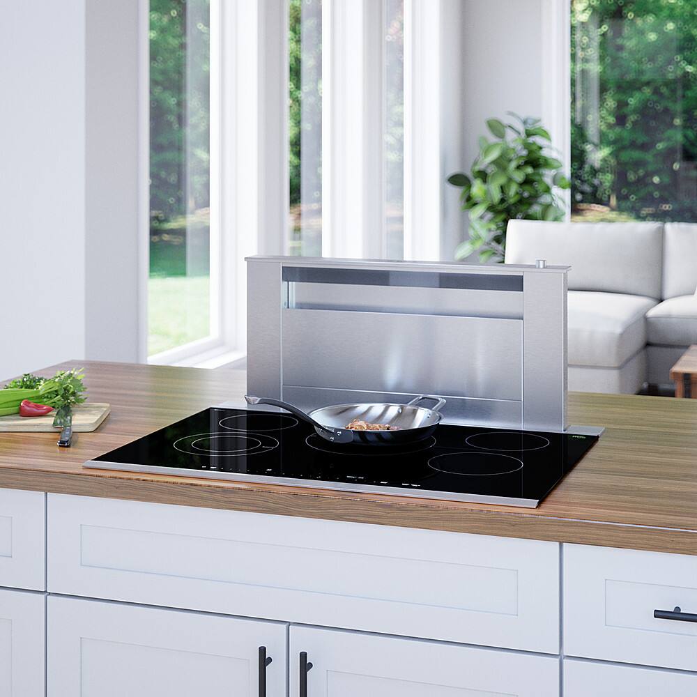 Alt View 18. Bosch - Benchmark Series 30" Built-In Electric Cooktop with 5 elements and Stainless Steel Frame - Black.