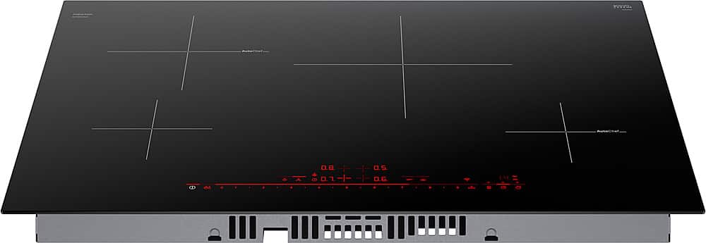 Alt View 11. Bosch - 800 Series 30" Built-In Electric Induction Cooktop with 4 elements and Wifi, Frameless - Black.