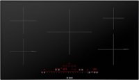 Bosch - 800 Series 36" Built-In Electric Induction Cooktop with 5 elements and Wifi, Frameless - Black - Front_Zoom