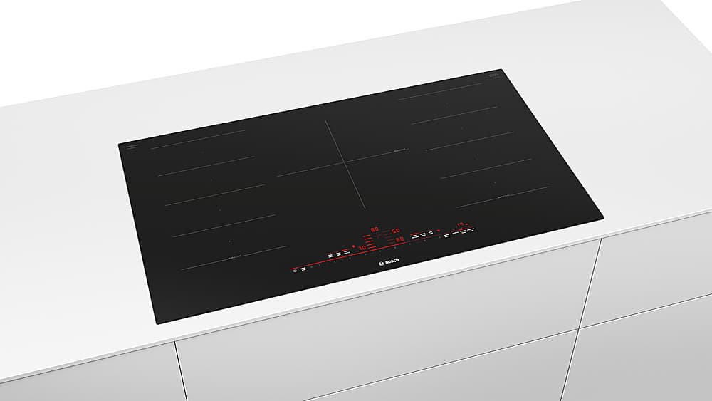 Alt View 17. Bosch - Benchmark Series 36" Built-In Electric Induction Cooktop with 5 elements and Wifi, Frameless - Black.