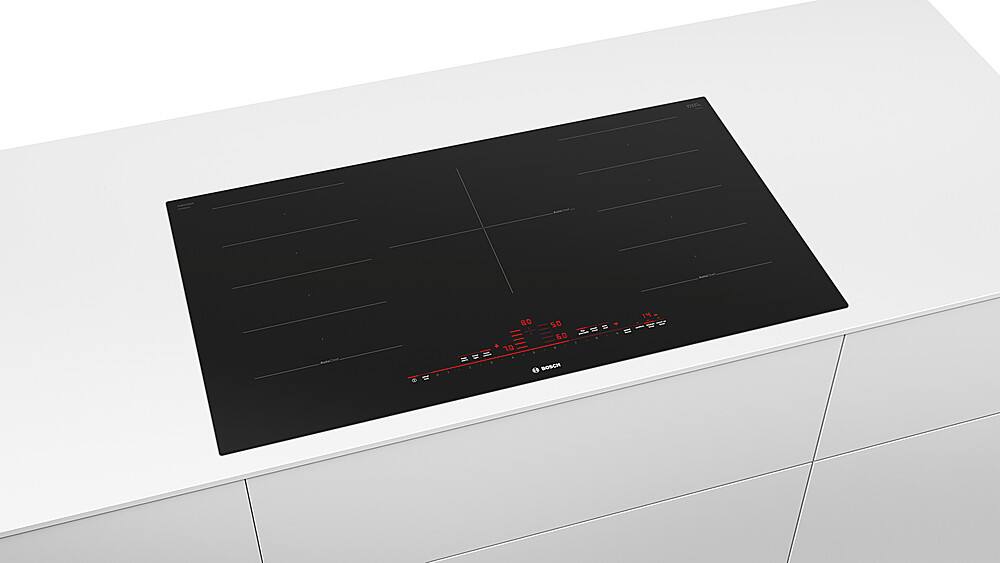 Alt View 17. Bosch - Benchmark Series 36" Built-In Electric Induction Cooktop with 5 elements and Wifi, Frameless - Black.