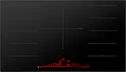 Bosch - Benchmark Series 36" Built-In Electric Induction Cooktop with 5 elements and Wifi, Frameless - Black - Front_Zoom