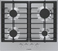Bosch - 500 Series 24" Built-In Gas Cooktop with 4 burners - Stainless Steel - Front_Zoom