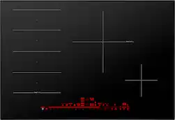 Bosch - Benchmark Series 30" Built-In Electric Induction Cooktop with 4 elements and Wifi, Frameless - Black - Front_Zoom