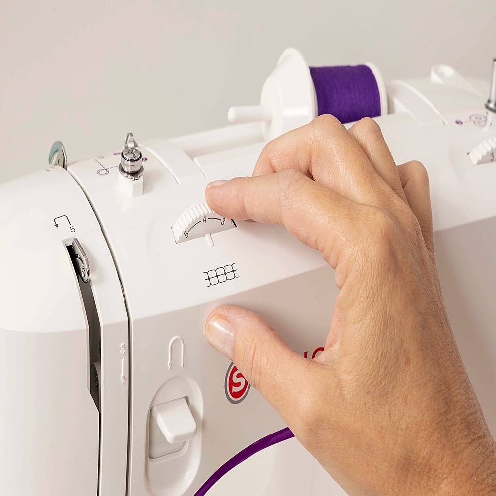Alt View 17. Singer - 32-Stitch Sewing Machine - White.