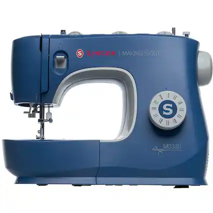 Front. Singer - 23-Stitch Sewing Machine - Dark Blue.