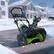 Alt View 11. Greenworks - 80 Volt 20-Inch Single Stage Cordless Brushless Snow Blower (1 x 2Ah Battery 1 x Charger) - Black/Green.