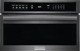 Frigidaire - Gallery 1.6 Cu. Ft. Built-In Microwave Oven with Drop-Down Door - Black Stainless Steel
