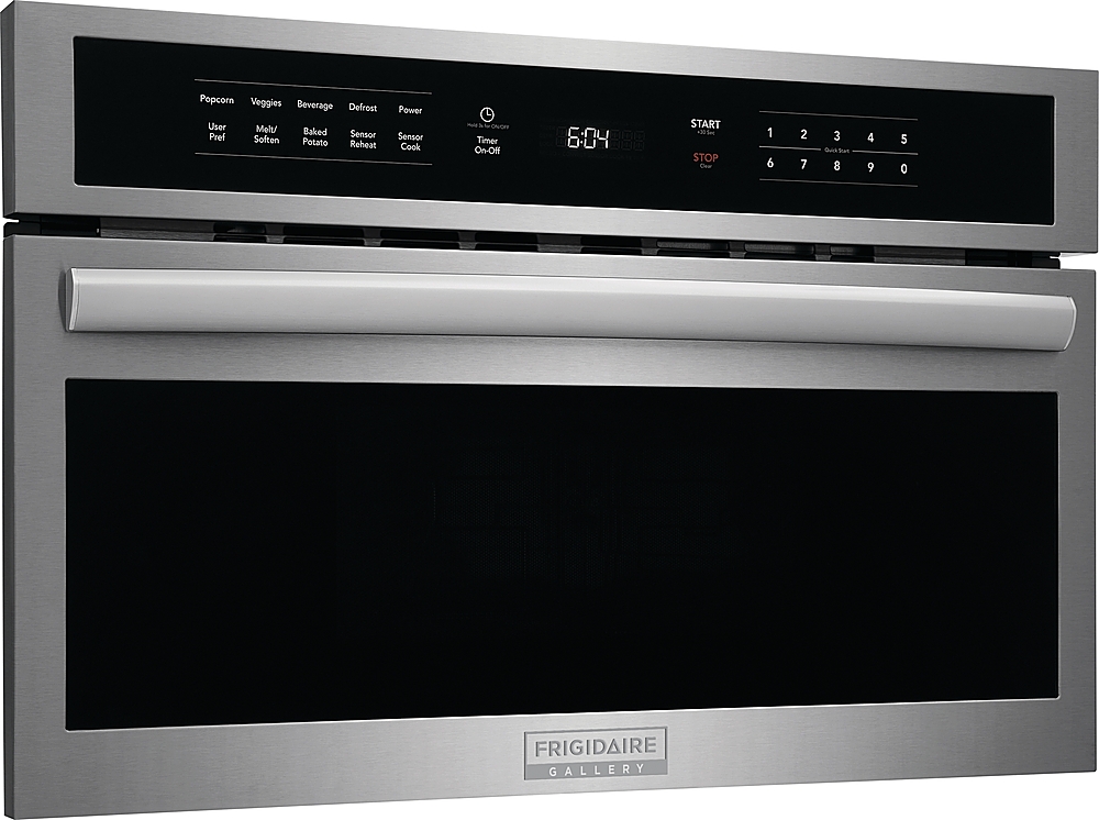 Angle View: Frigidaire - 30" Built-In Microwave Oven with Drop-Down Door