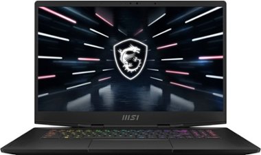 MSI - Stealth 17.3" 144hz Gaming Laptop - Intel Core i7 - NVIDIA GeForce RTX 3060 - 1TB SSD - 16GB Memory - Black - Front_Zoom