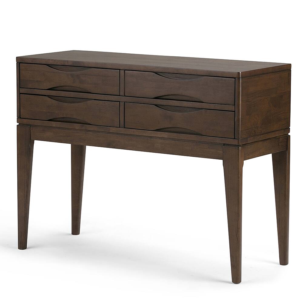 Angle View: Simpli Home - Harper Hallway Console Table - Walnut Brown