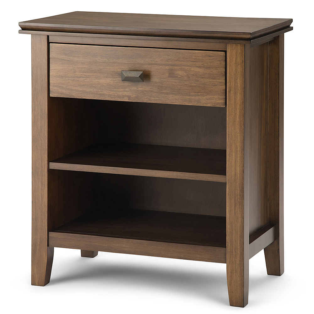 Angle View: Simpli Home - Artisan Bedside Table - Rustic Natural Aged Brown