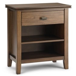 Simpli Home - Artisan Bedside Table - Rustic Natural Aged Brown - Front_Zoom