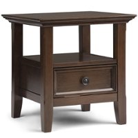Simpli Home - Amherst End Table - Natural Aged Brown - Front_Zoom