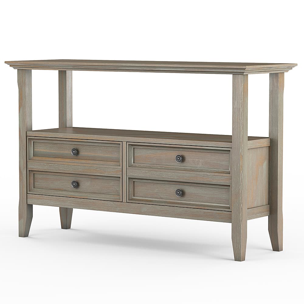 Angle View: Simpli Home - Amherst Console Sofa Table - Distressed Grey