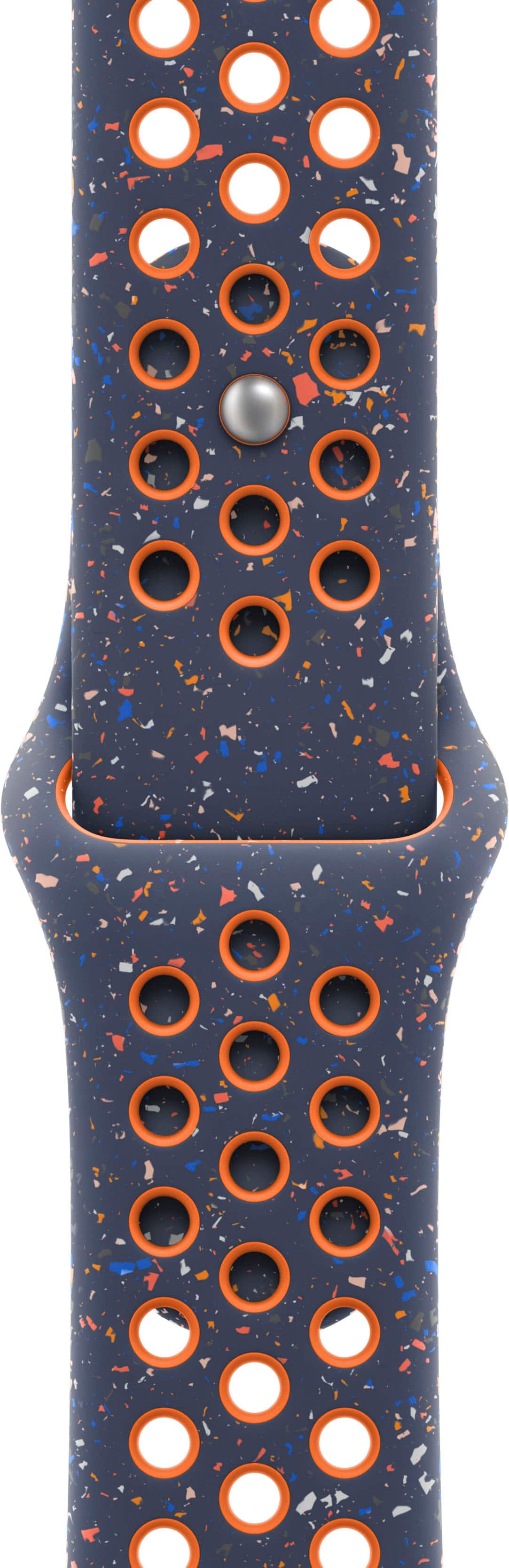 Apple - 45mm Nike Sport Band - M/L - Blue Flame - Angle_Zoom