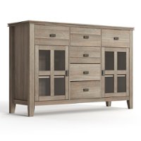 Simpli Home - Artisan Sideboard Buffet - Distressed Grey - Front_Zoom