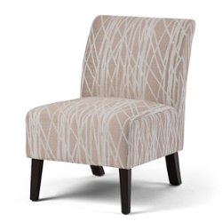 Simpli Home - Woodford Accent Chair - Beige, White - Front_Zoom