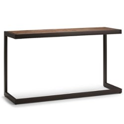 Simpli Home - Erina Console Sofa Table - Rustic Natural Aged Brown - Front_Zoom