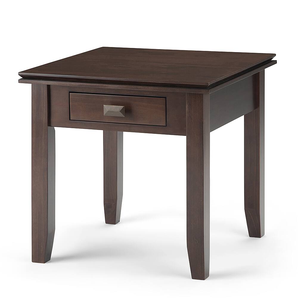 Angle View: Simpli Home - Artisan End Table - Tobacco Brown