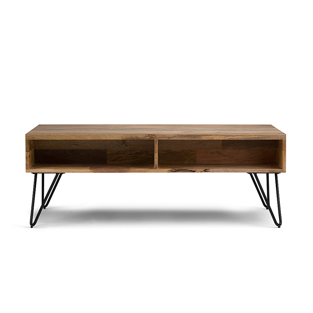 Left View: Simpli Home - Hunter Lift Top Coffee Table - Umber Brown