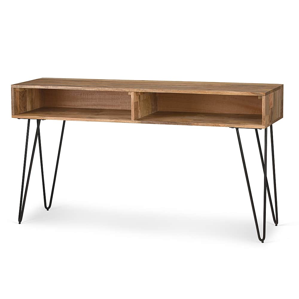 Angle View: Simpli Home - Hunter Console Sofa Table - Natural