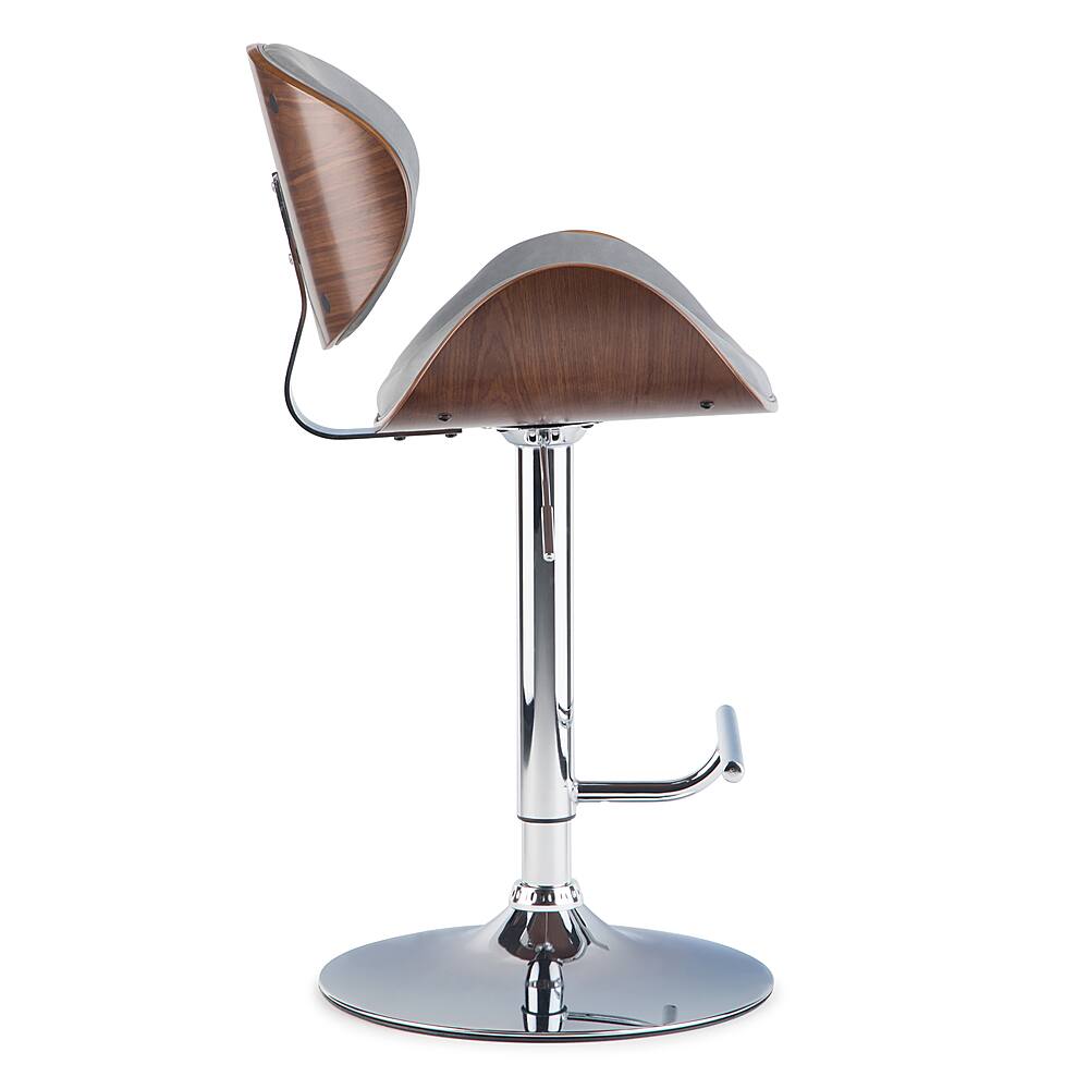 Gas lift bar stool with online backrest