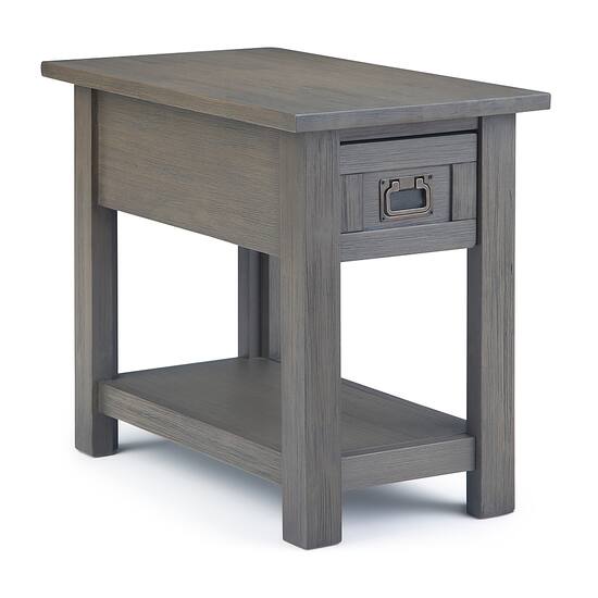 Simpli Home Monroe Narrow Side Table Farmhouse Grey AXCMON