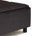 Alt View Zoom 14. Simpli Home - Alcott Square Coffee Table Storage Ottoman - Tanners Brown.
