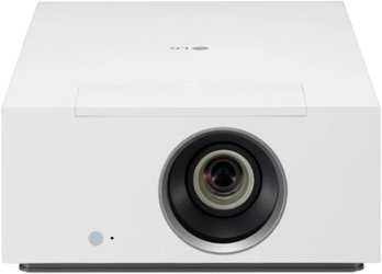 LG - CineBeam HU710PW 4K UHD Hybrid Home Cinema Projector - White - Front_Zoom