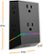 Alt View 12. Titan - 6 Outlet UltraShielding Wall Tap 1080 Joules Surge Protector with ColorChanging LED - Black.