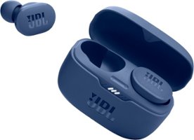JBL - Tune 130NC True Wireless Noise Cancelling In-Ear Earbuds - Blue - Front_Zoom