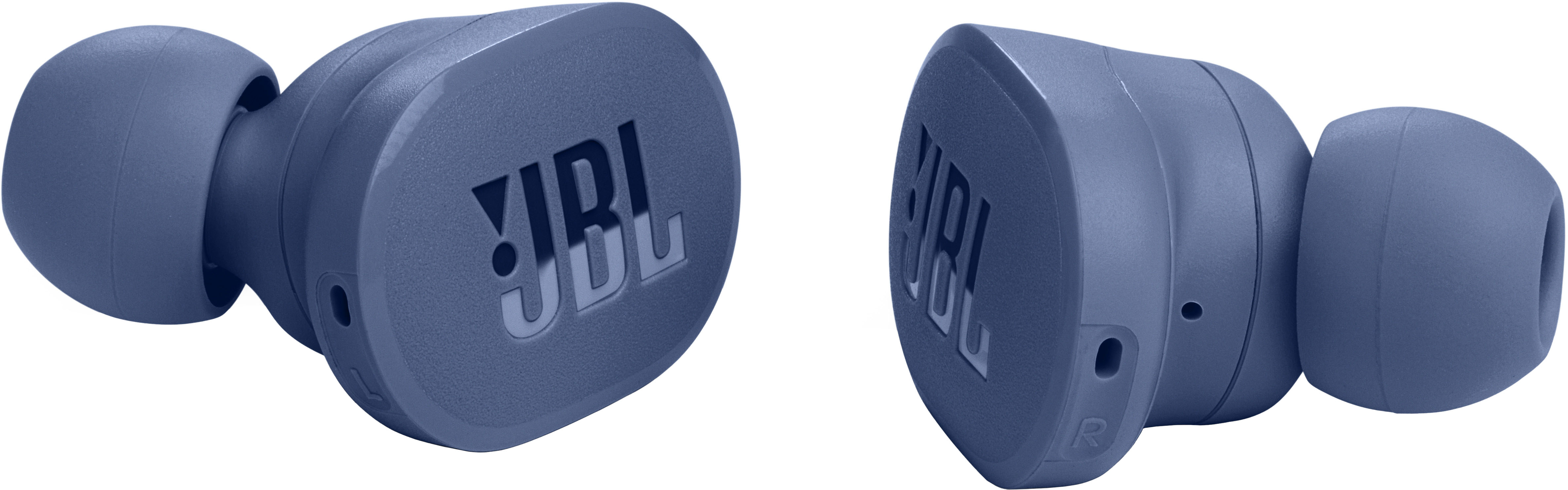 Left View: JBL - Tune 130NC True Wireless Noise Cancelling In-Ear Earbuds - Blue