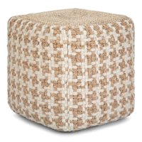 Simpli Home - Cullen Cube Pouf - Natural - Front_Zoom
