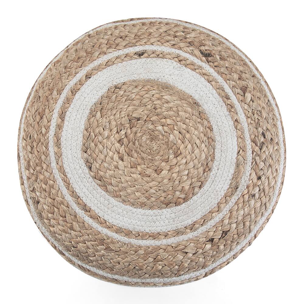 Alt View 40. Simpli Home - Serena Round Braided Pouf - Natural.