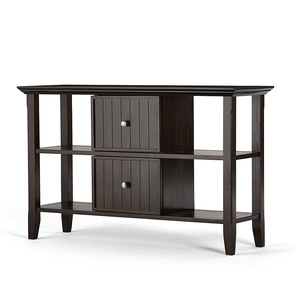 Angle View: Simpli Home - Acadian Console Sofa Table - Brunette Brown