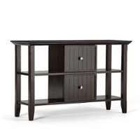 Simpli Home - Acadian Console Sofa Table - Brunette Brown - Front_Zoom