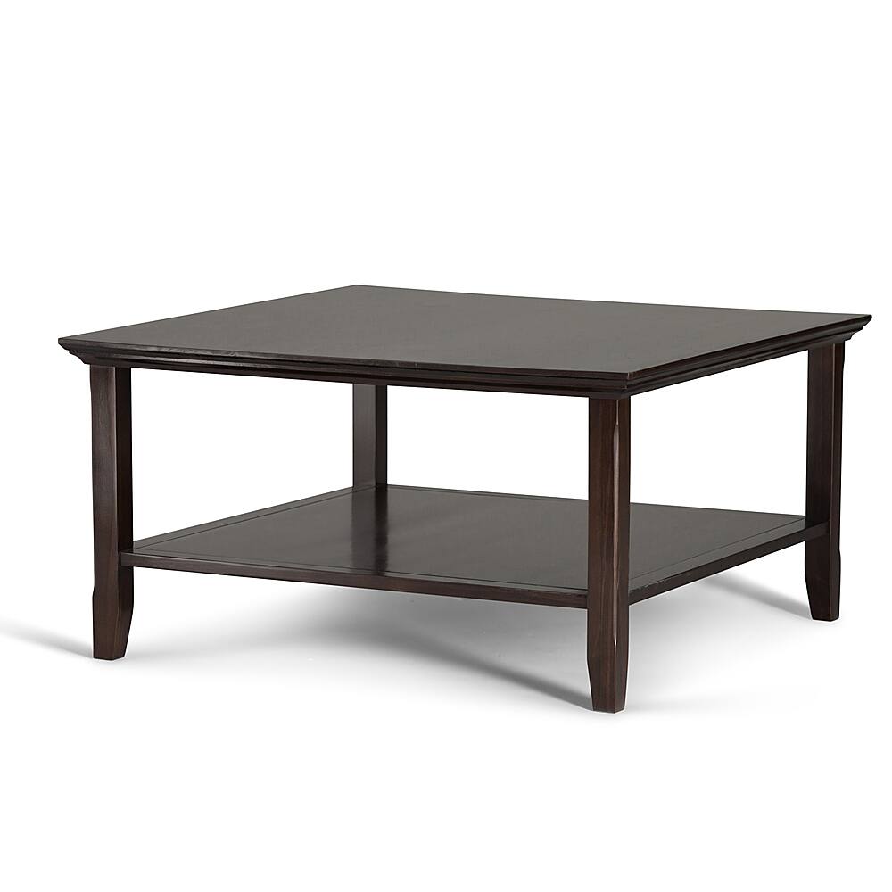 Angle View: Simpli Home - Acadian Square Coffee Table - Brunette Brown